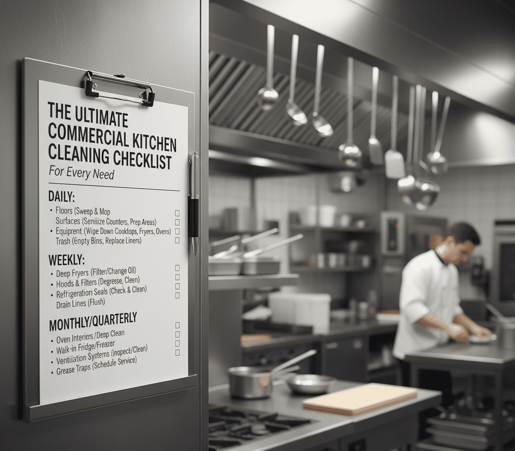 Ultimate guide Commercial Kitchen Cleaning Checklist